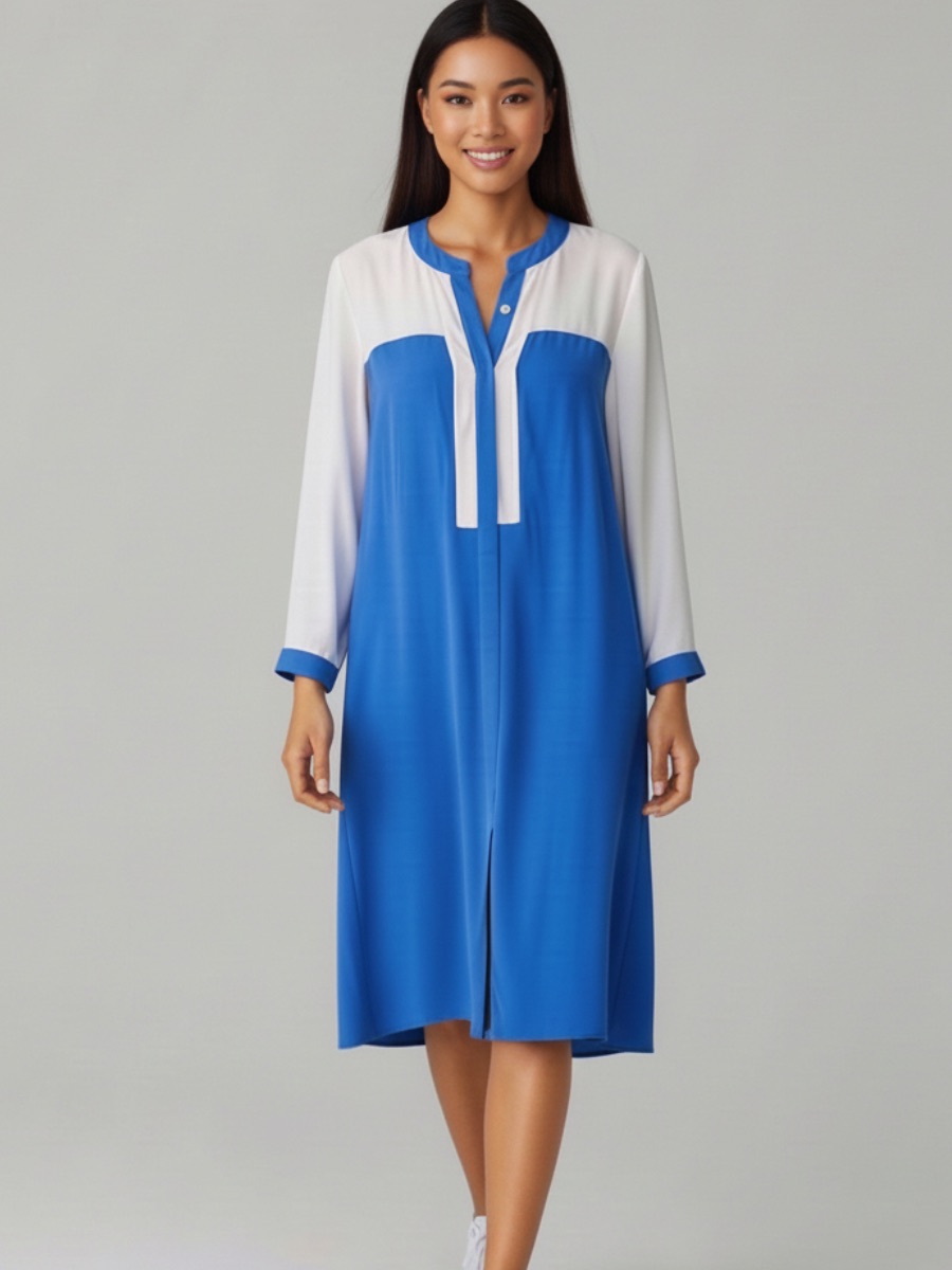 Alexander Wang Silk Color Block Button Down Dress Silk Dress Silk Button Up Chic